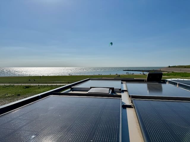 Blick auf Surfer
