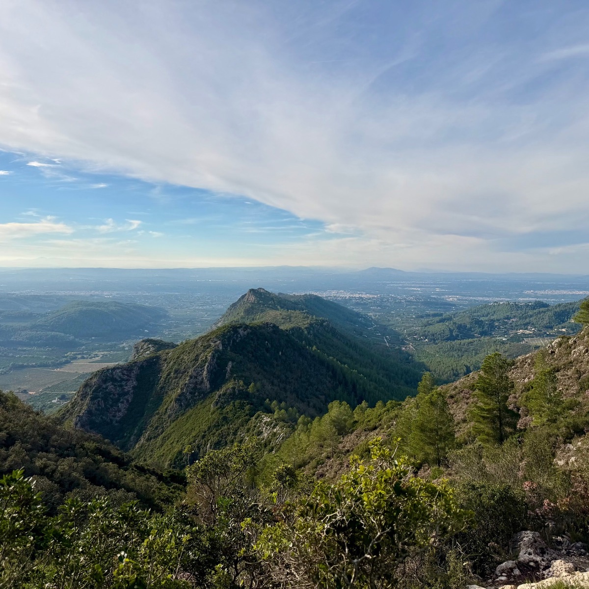 Blick über das Tal beim Kloster de la Murta
