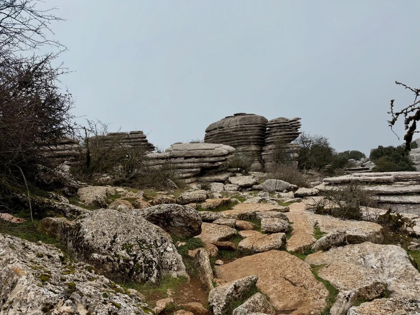 Aufstieg im Naturschutzgebiet El Torcal