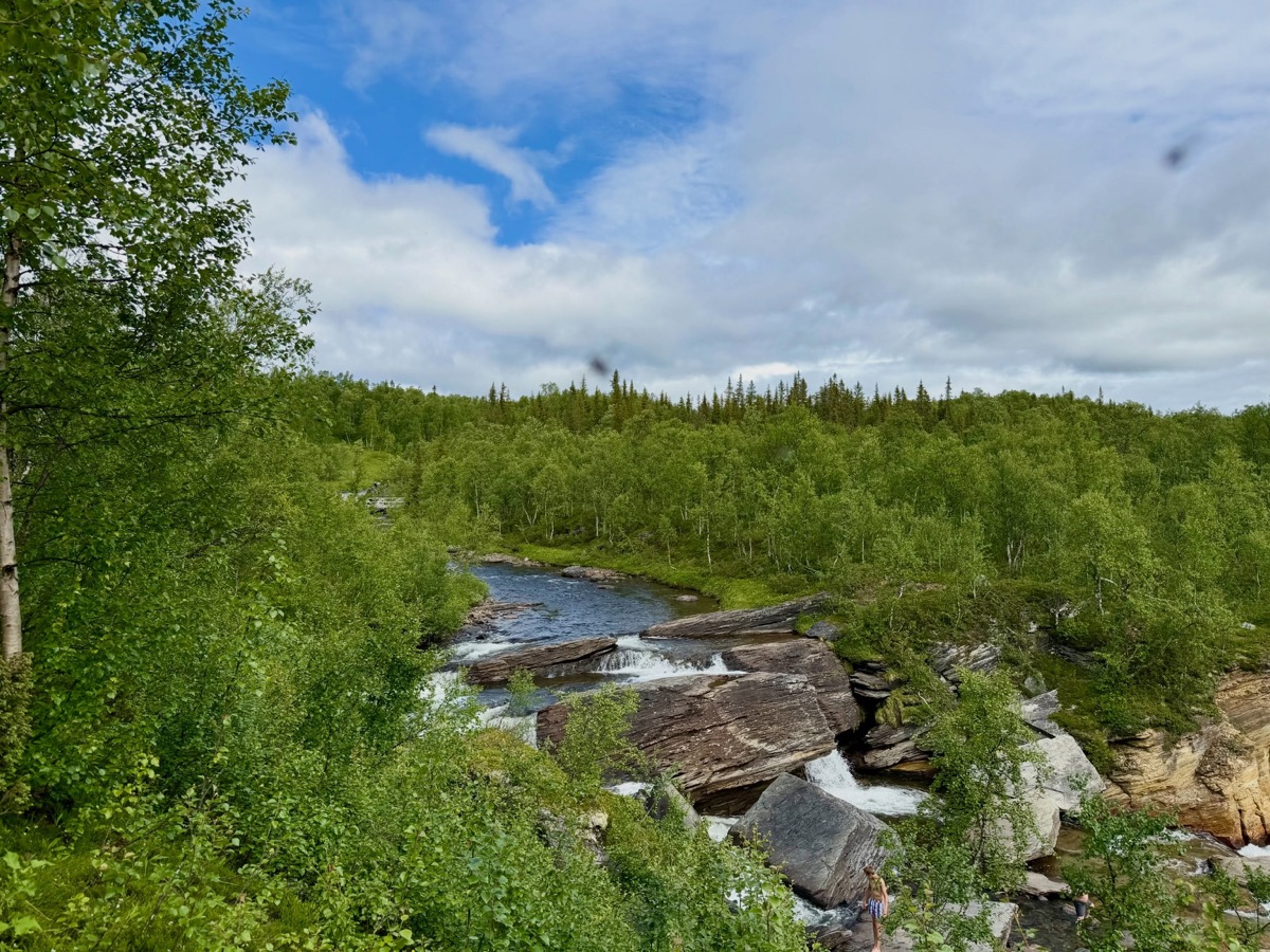 Berglandschaft am Vildmarksvägen